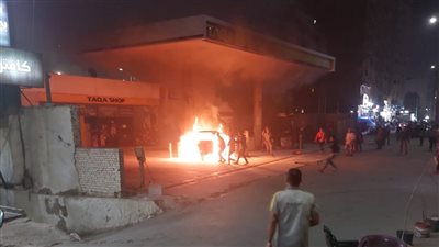 السيطرة على حريق محطة وقود بمنطقة اللبيني في الهرم