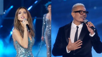 شو غنائي مميز لـ عمرو دياب ونانسي عجرم في حفل المصمم اللبناني إيلي صعب بموسم الرياض| صور