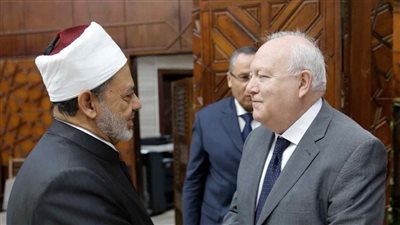 الممثل السامي للأمم المتحدة يعزي الإمام الأكبر في وفاة شقيقته