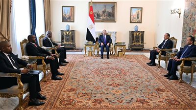 السيسي يؤكد أهمية العمل المشترك لوضع أولويات التنمية الإفريقية على الأجندة الدولية