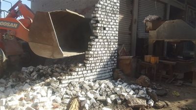 إزالة 22 حالة تعدٍ على أراضٍ زراعية وأملاك الدولة بالجيزة