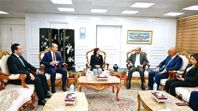 محافظ البحيرة تستقبل رئيس البورصة ورئيس جامعة دمنهور