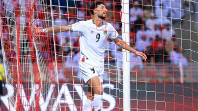 وسام أبو علي يشارك في هزيمة فلسطين أمام عمان في تصفيات آسيا لكأس العالم 2026