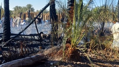 السيطرة على حريق نشب في حظيرتين للمواشي بأسوان