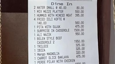 15 ألف جنيه وخدمة سيئة| فاتورة لمطعم الشيف بوراك تثير الجدل.. ما القصة؟