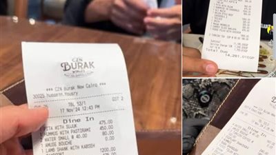 مجموع الحساب غلط.. جدل جديد بسبب فواتير مطعم الشيف بوراك بعد تصدرها التريند