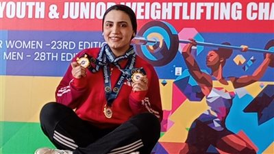 شيماء عبد الناصر تحقق 3 ميداليات ذهبية في بطولة إفريقيا لرفع الأثقال