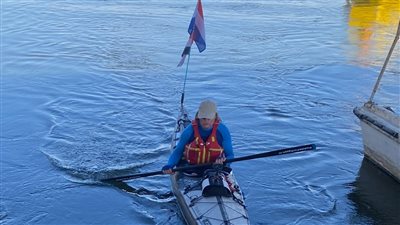 برعاية وزارة السياحة.. هولندي ينطلق برحلة تجديف بنهر النيل من بني سويف إلى القاهرة⁠