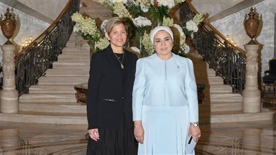 انتصار السيسي تستقبل قرينة رئيس جمهورية كولومبيا