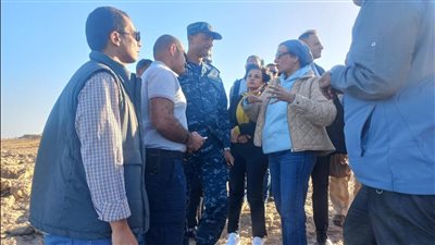 وزيرة البيئة تصل إلى محافظة البحر الأحمر لمتابعة حادث شحوط سفينة الشحن بالقصير