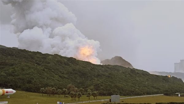 انفجار في محطة فضاء