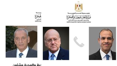 وزير الخارجية يجري اتصالين برئيس مجلس النواب ورئيس الحكومة اللبنانية