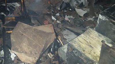 محتويات المطبخ تفحمت.. السيطرة على حريق شقة سكنية بالغربية | صور