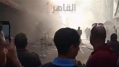 حريق في أكشاك ملاصقة لمبنى إدارة غرب التعليمية بالإسكندرية