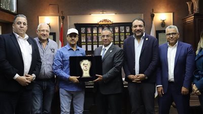 رئيس اتحاد السلة يستقبل وفد الاتحاد العربي برئاسة إسماعيل القرقاوي