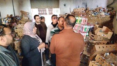 ضبط 9 أطنان مواد غذائية وزيوت منتهية الصلاحية في المنوفية