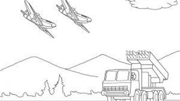 رسم حرب أكتوبر للأطفال