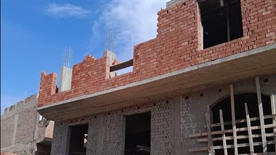 حملة مكبرة لإيقاف أعمال بناء مخالف بحي حلوان | صور