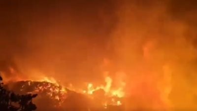 حرائق هائلة شمال إسرائيل.. و11 فرقة إطفاء للتعامل معها | فيديو 