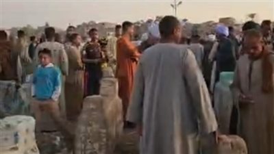 تشييع جنازة شاب لقي مصرعه في حادث سير ببني سويف 