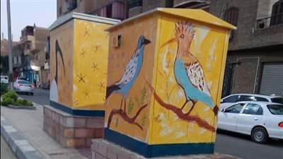 تجميل 19 محول كهرباء بشوارع الأقصر وتحويلها إلى لوحات فنية| صور