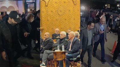 يسرا وفردوس عبد الحميد وأشرف زكي أول حضور عزاء الراحل نبيل الحلفاوي