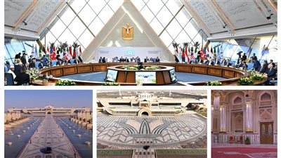 مستمدة من الحضارة الفرعونية والإسلامية.. عمارة القصر الجمهوري بالعاصمة الإدارية تبهر زعماء دول الثماني النامية