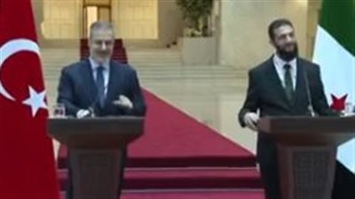 الشرع يبحث مع وزير خارجية تركيا سبل بناء علاقات استراتيجية.. والأخير: مقبلون على مستقبل مشرق  