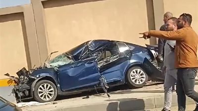 حادث تصادم أعلى طريق المشير اتجاه مدينة نصر