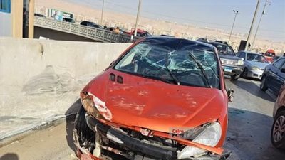 إصابة سائق ملاكي في حادث تصادم على كوبري كارفور بالمعادي