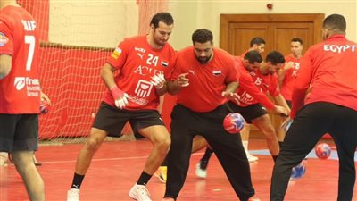 لقطات من تدريب منتخب مصر استعدادًا لبطولة العالم لكرة اليد