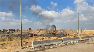 البترول: تبريد خط البوتاجاز المحترق بالخانكة تمهيدًا لإصلاح الأضرار وعودته للعمل