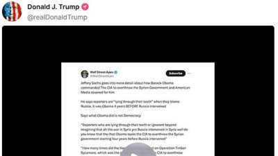 يجر أمريكا لحرب ضد إيران.. ترامب ينشر فيديو لأكاديمي يصف نتنياهو بألفاظ نابية