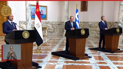 نلتزم بقيم السلام والاستقرار.. الإعلان المشترك للقمة المصرية القبرصية اليونانية