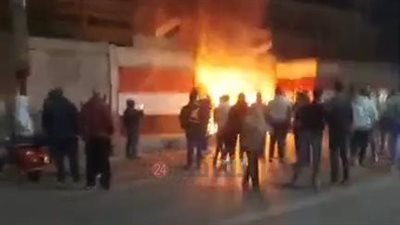 العربية اتفحمت.. السيطرة على حريق نشب في سيارة ملاكي بطنطا 