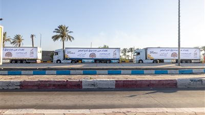 من ساحة الشعب.. صندوق تحيا مصر يطلق قافلة مساعدات شاملة للأشقاء في غزة 