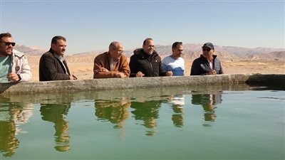 لبحث مشاكل الوديان.. رئيس مدينة رأس سدر ومركز بحوث الصحراء يزوران تجمع الباغة 