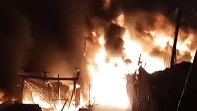 الحماية المدنية تسيطر على حريق منشأة ناصر | بث مباشر