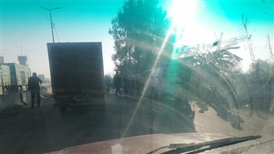 إصابة 6 أشخاص في تصادم تريلا وميكروباص على طريق طنطا - القاهرة الزراعي 