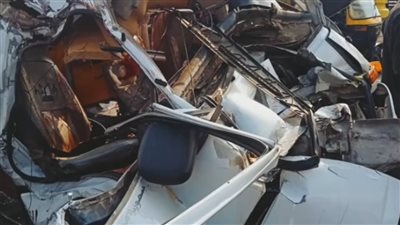 إصابة 8 أشخاص في تصادم تريلا مع ميكروباص بالمنوفية