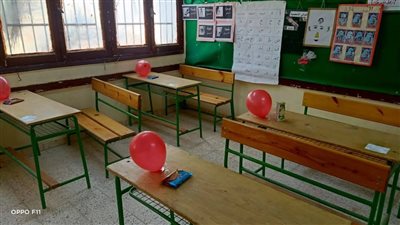 بسكويت وبلالين وعصير.. مدارس الوادي الجديد تستعد لامتحانات الفصل الدراسي الأول| صور