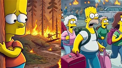 عائلة سيمبسون يثير الجدل مرة أخرى بتوقعه حرائق كاليفورنيا.. مصادفة أم تنبؤ مزعج؟
