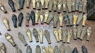 ضبط مندوب شحن بحوزته تماثيل يشتبه في أثريتها بالفيوم| بث مباشر 