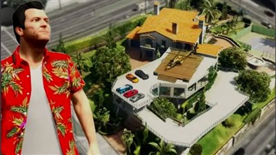 ظهر في لعبة GTA 5.. احتراق منزل مايكل دي سانتا في لوس أنجلوس