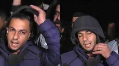 خلع الخوذة.. الصحفي الفلسطيني أنس الشريف يستذكر الصحفيين الشهداء عند إعلانه وقف إطلاق النار بغزة