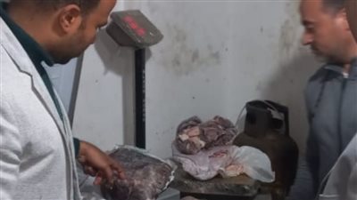 ضبط 57 كجم لحومًا مجهولة المصدر في حملة تموينية بالإسكندرية