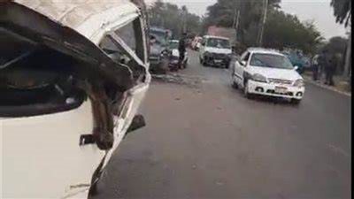 بينهم صغار.. تفاصيل إصابة 27 شخصًا في حادث تصادم بالطريق الصحراوي الغربي ببني سويف | بث مباشر