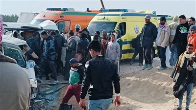 ننشر أسماء 27 شخصا في حادث تصادم سيارتي ميكروباص ببني سويف