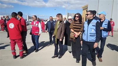 وفد من الأمم المتحدة يتفقد معبر رفح البري| صور