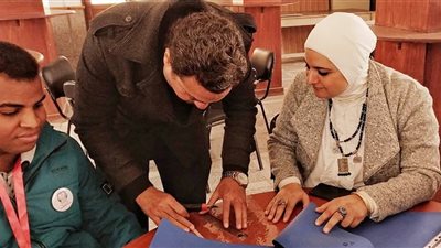 متحف إيمحتب بسقارة يدشن تجربة مسار زيارة لذوي الاحتياجات الخاصة | صور